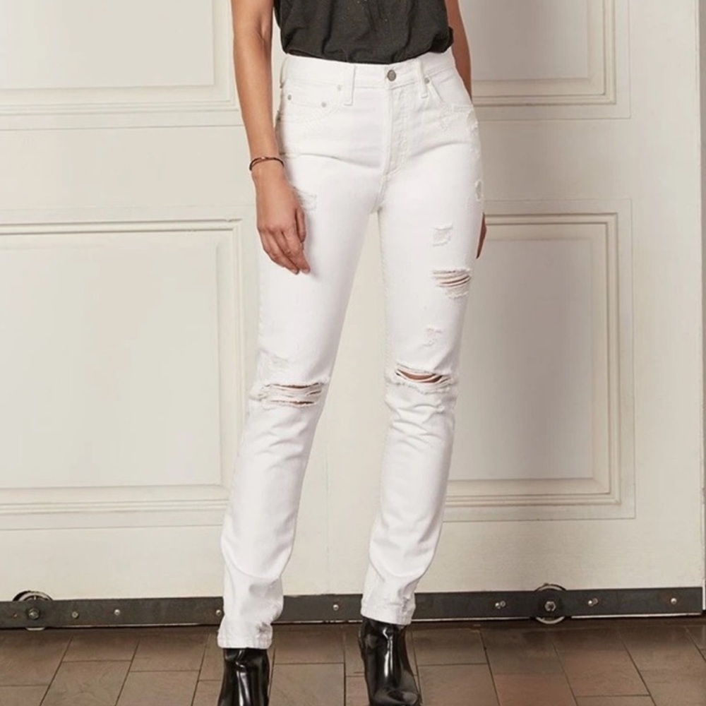 Boyish Billy Distressed Jeans In Sweet Baby Jane Wash Size 24